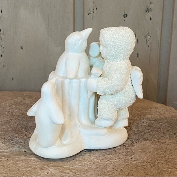 3/$25: Bundle savings 🎄 Ceramic Ornament. Child carving ice penguins. - Picture 1 of 4